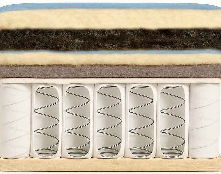 Sezione del materasso Natural Retrò Class